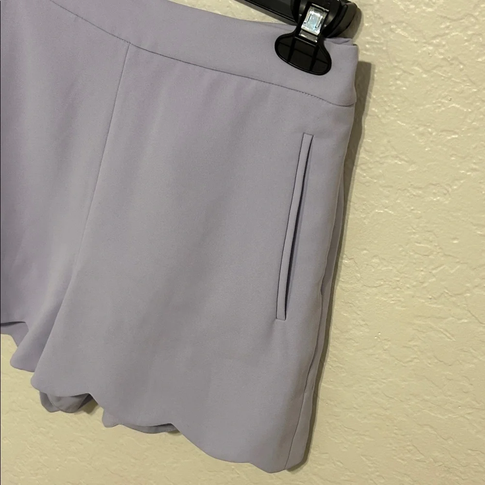 🪗 Wilfred High Waist Lavender/lilac Shorts scalloped hem size 6 GUC..